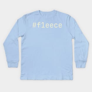 Fleece - Not as white as snow Kids Long Sleeve T-Shirt